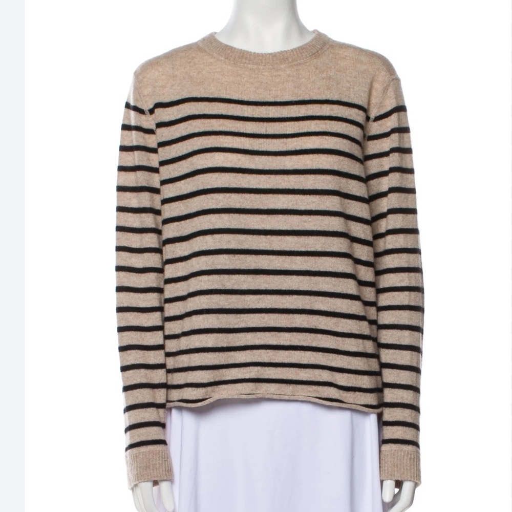 The Reformation Cashmere Striped Boyfriend Sweater size XS X-Small